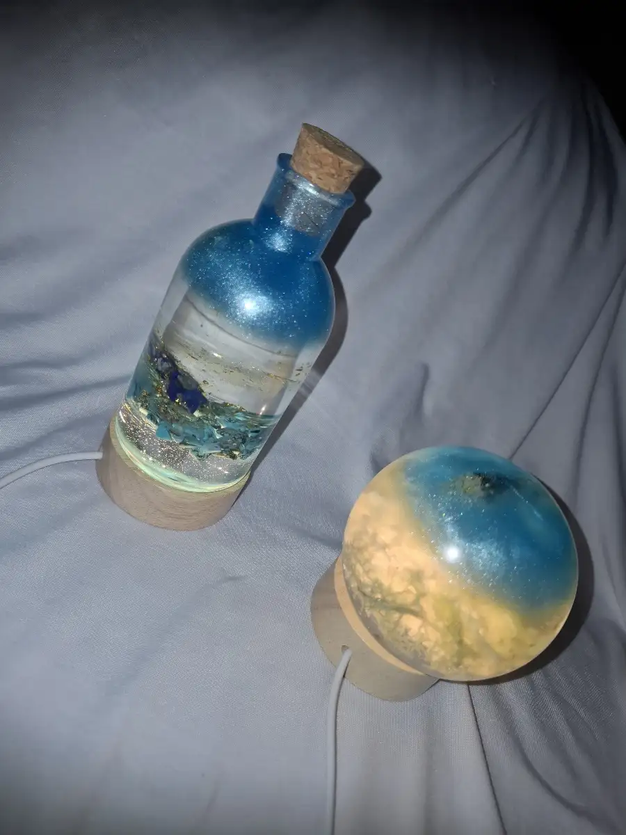 Pampe avec son socle led