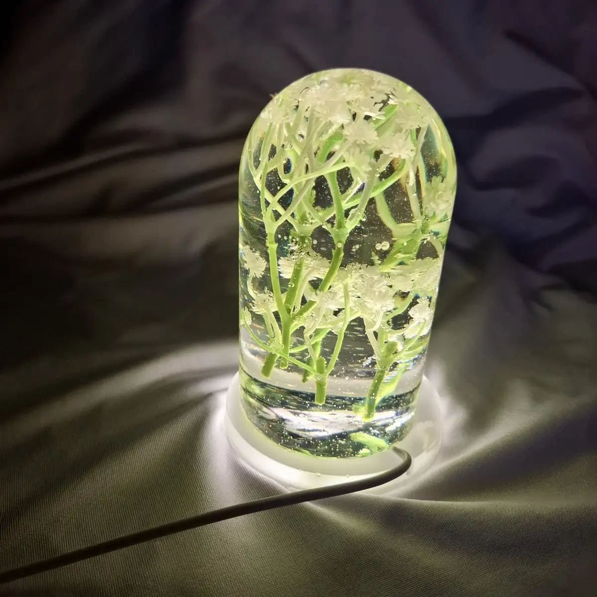 Lampe et son socle resine