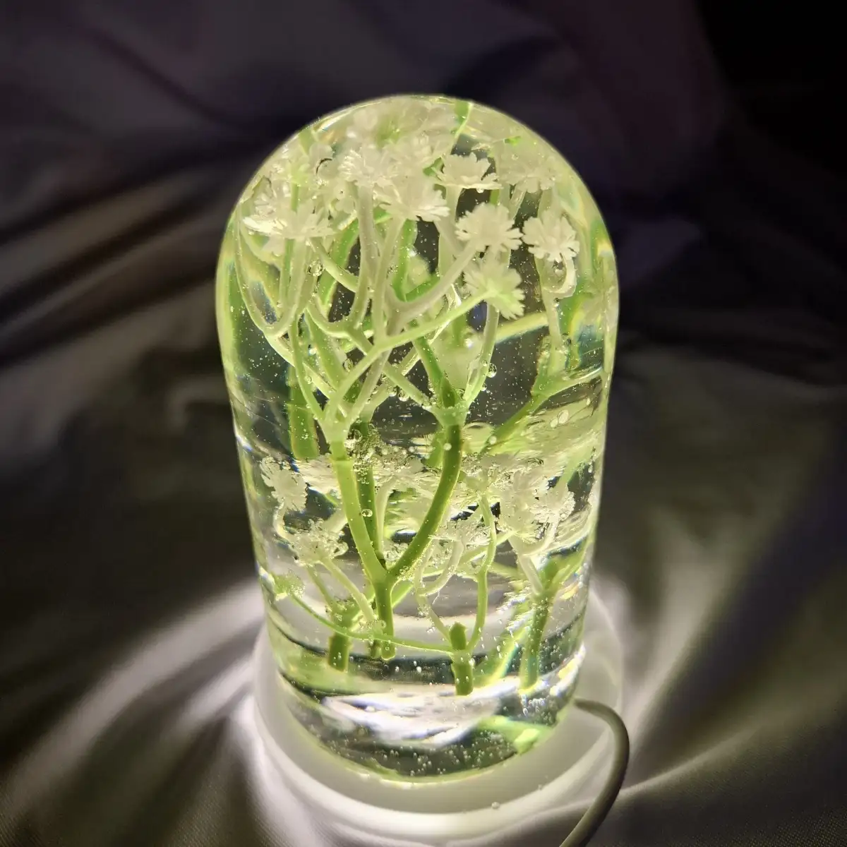 Lampe et son socle resine